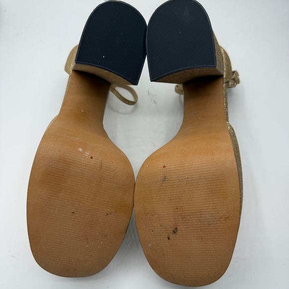 Anthropologie x Silent d Women's Tailah Mary Jane Heels In Gold EU 40/US 9.5 - Picture 7 of 10